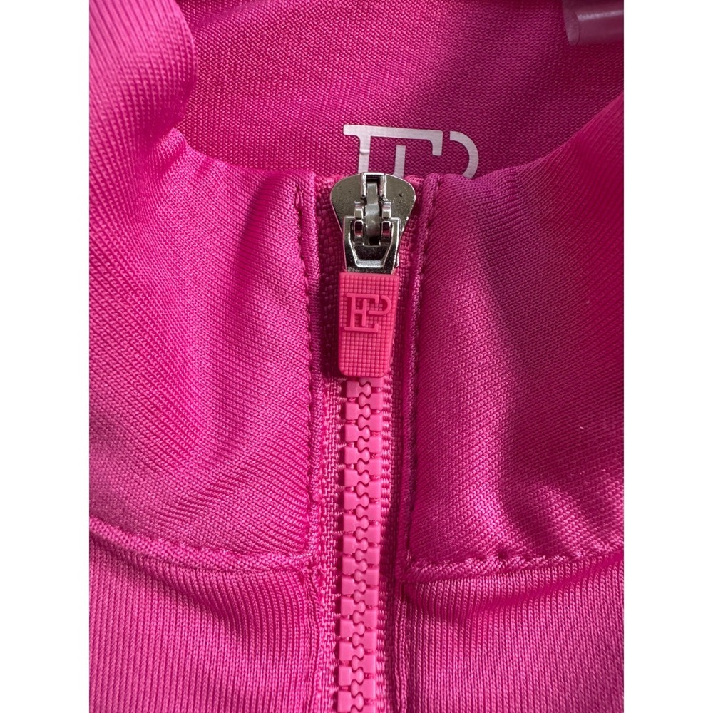 EP‎ New York Women's Pink Quarter Zip Short Sleeve Golf Polo Shirt Size S - Picture 4 of 8